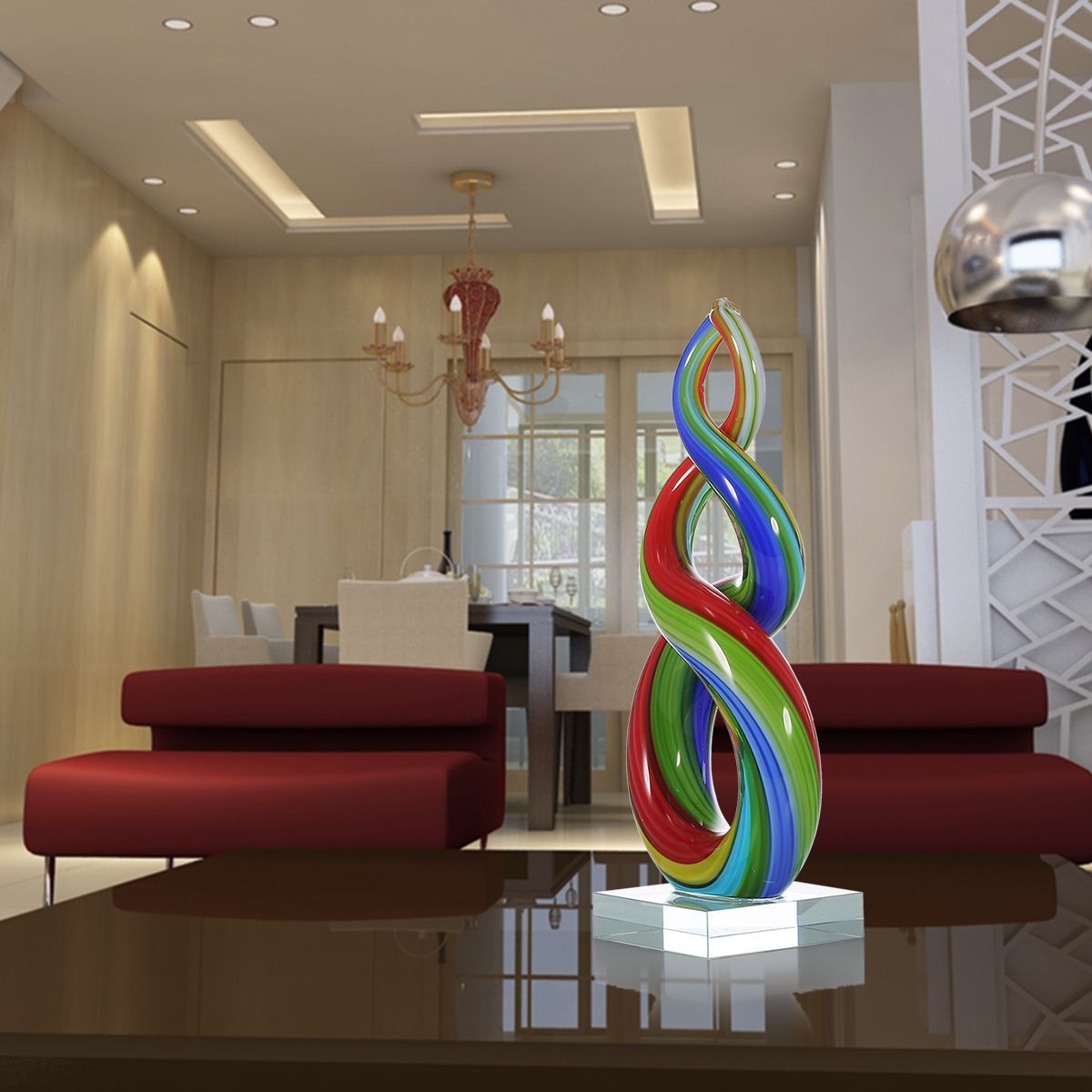 Handmade Colored Glaze Colorful Crafts Sculpture