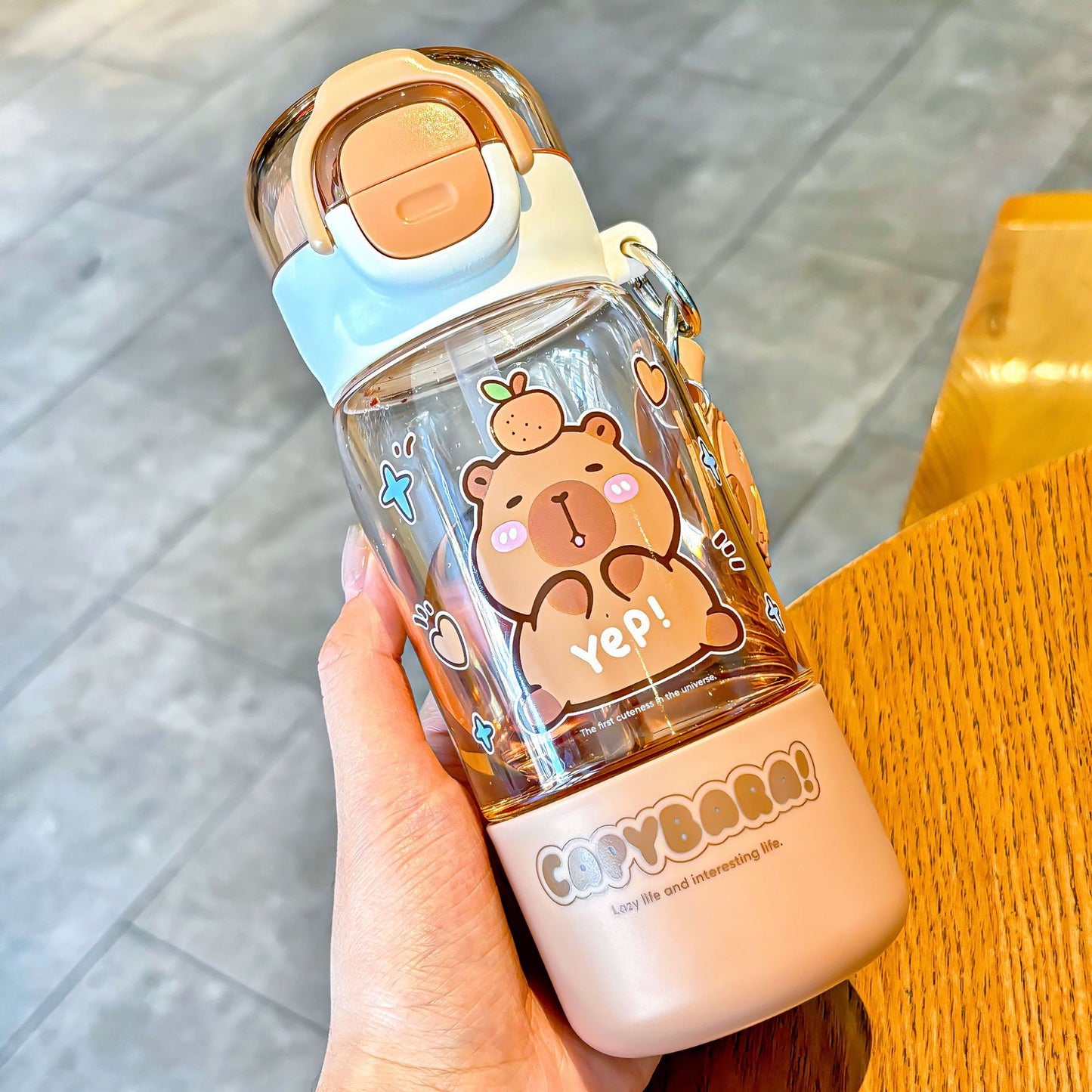 Cartoon Printing Large Capacity Straw Children's Cups