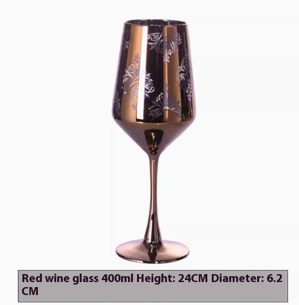Wine Utensils Electroplated Cups Golden Glasses