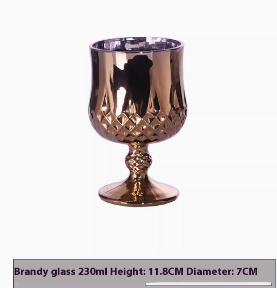 Wine Utensils Electroplated Cups Golden Glasses