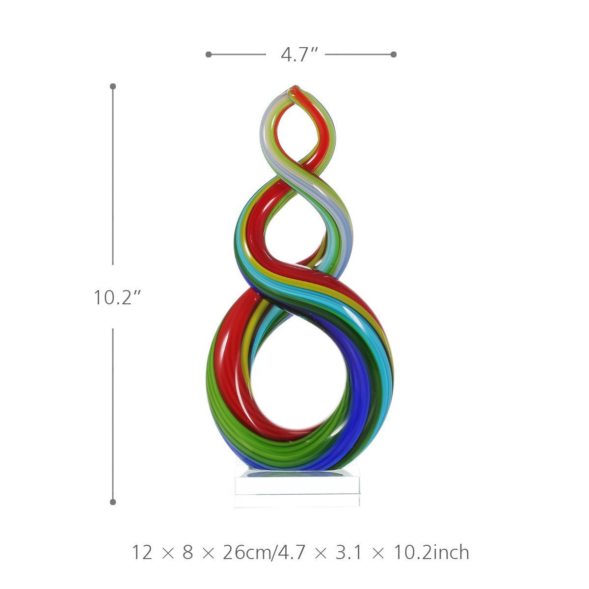 Handmade Colored Glaze Colorful Crafts Sculpture