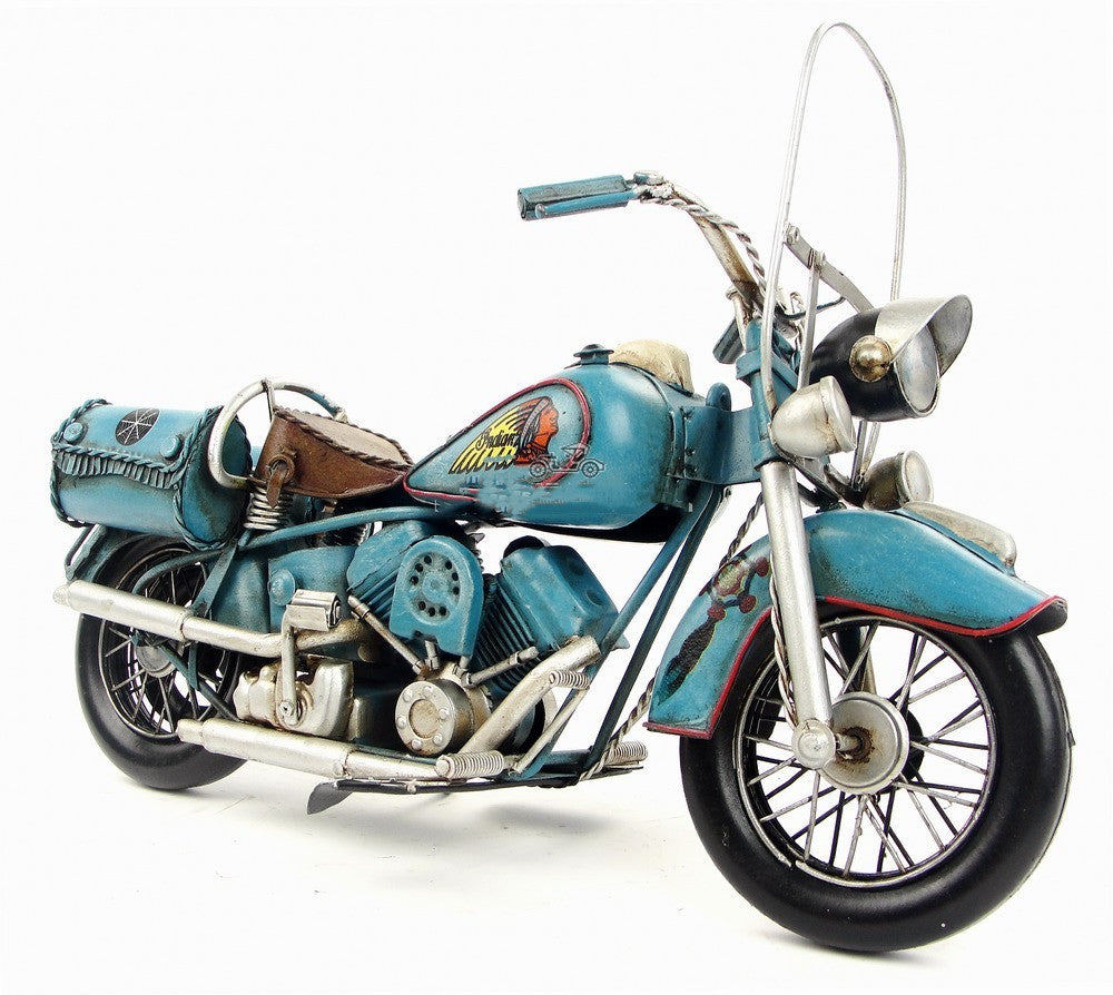 Handmade Retro Motorcycle Ornaments Wrought Iron Crafts