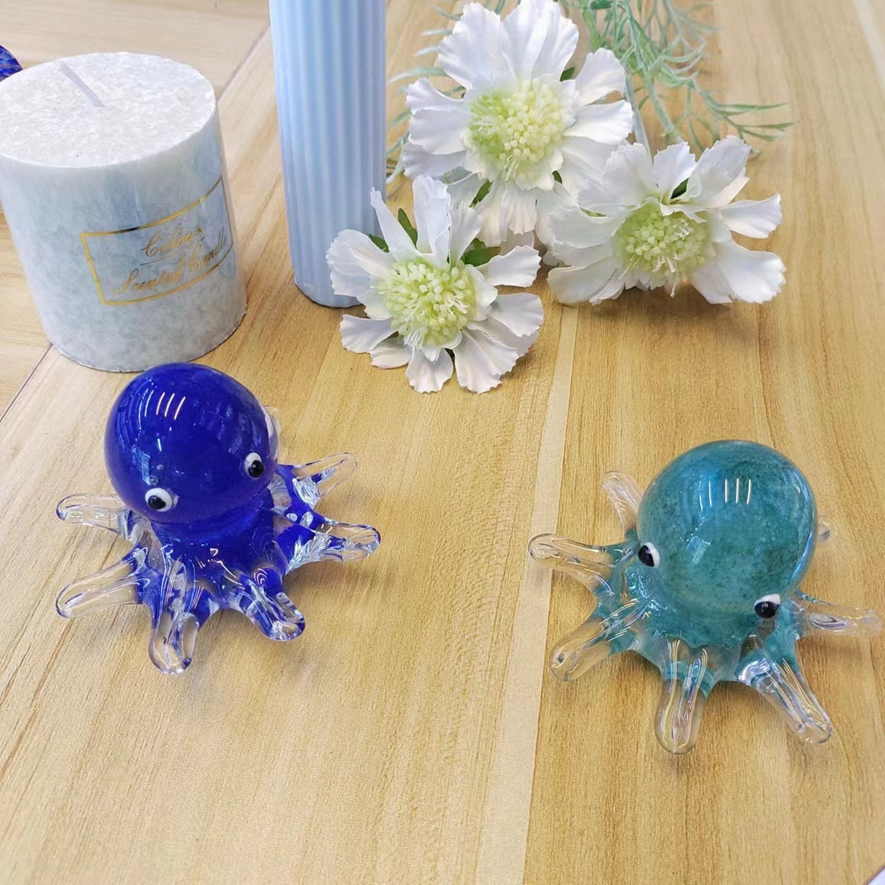 Glass Luminous Animal Ornaments Octopus Creative Simple Craft Decoration Marine Crafts